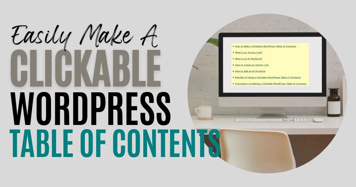 Easily Make a Clickable WordPress Table of Contents